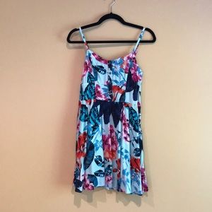 Tropical mini dress